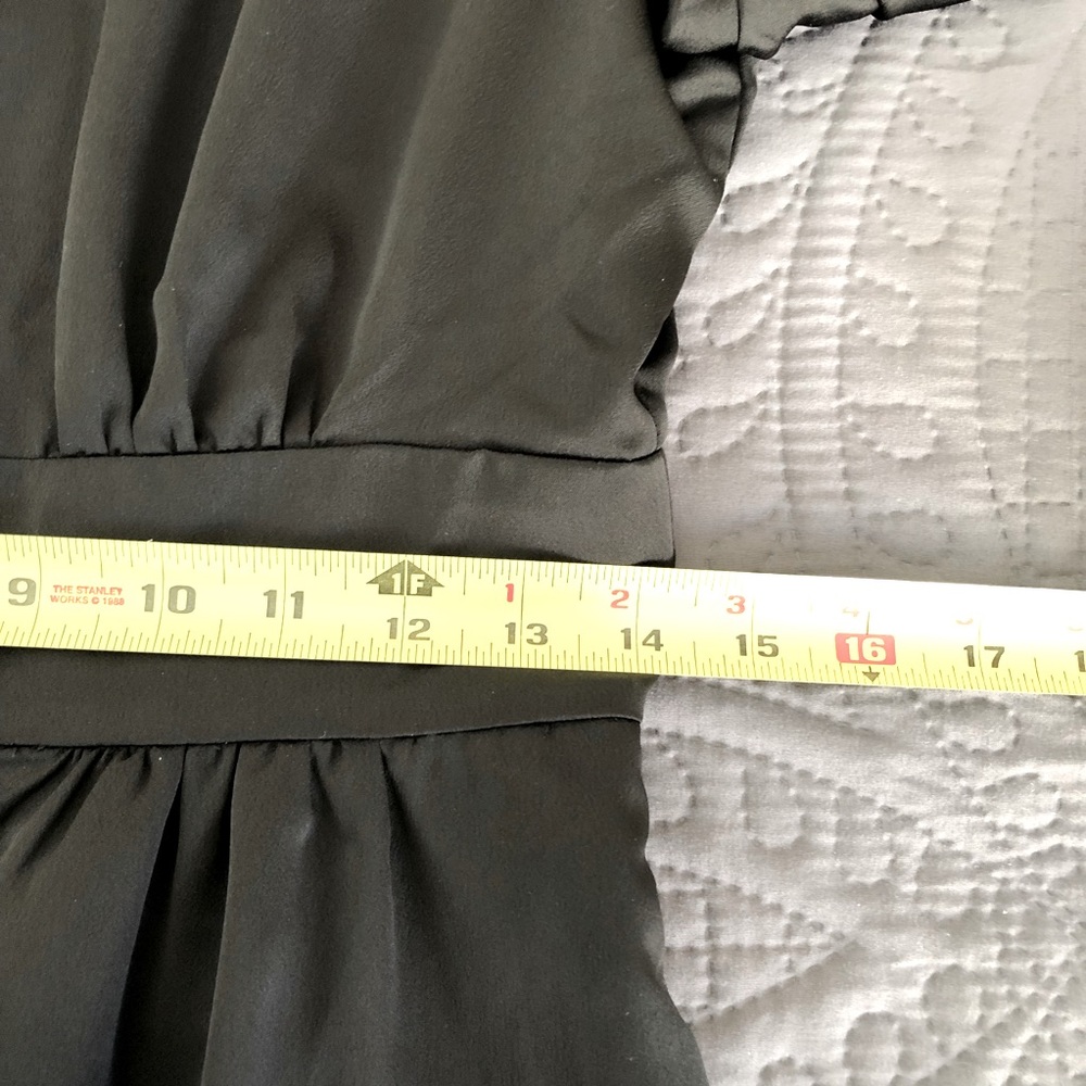J Crew A-line Black Long Sleeve Satin Midi Dress - Picture 12 of 13